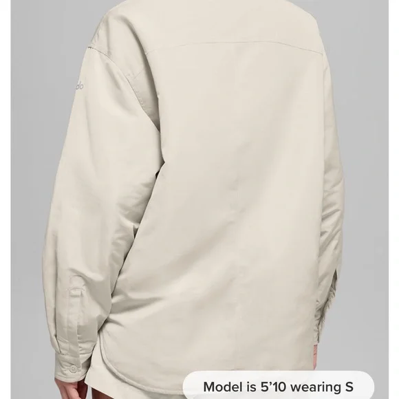 ALO Yoga SOCIALITE Shacket in BONE NWT